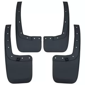 Mud flaps set front and rear black for Ford Ranger T9 from 2023
