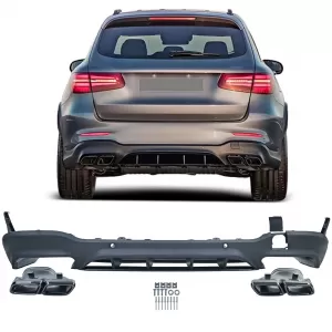 image-38-Sport hátsó diffúzor fekete kipufogóvégekkel Mercedes GLC X253 2015-2019