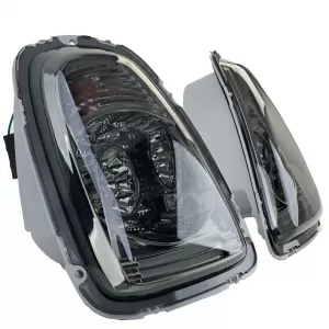 Fari posteriori LED vetro chiaro nero fumé adatti per Mini One Cooper R56 2006-2010-image-6208159