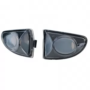Side indicator set clear glass black for Smart ForTwo Cabrio Coupe 451 2007-2015