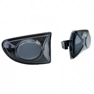 Side indicator set clear glass black for Smart ForTwo Cabrio Coupe 451 2007-2015