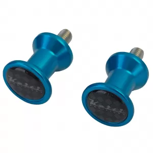 Keiti Alu Bobbins Swingarm Protector Stand Mount Racing Adapter Set M6 Blue