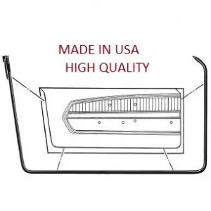 Door seal (USA) pair for Ford Mustang 67-68