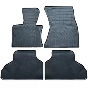 Car Rubber Floor Mats Black Premium Set for BMW X5 F15 13-18