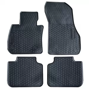 Car Rubber Floor Mats Black Premium Set for BMW X1 F48 15-22