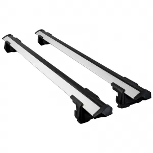Set di traverse in alluminio adatto per barre del tetto per Ford Ranger T6 T7 T8 2012-2022-image-6208349