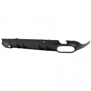 Diffusore posteriore sportivo + terminali di scarico neri adatti per Mercedes CLS C257 2018-2023-image-6208384