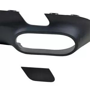Diffusore posteriore sportivo + terminali di scarico neri adatti per Mercedes CLS C257 2018-2023-image-6208385