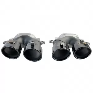 Diffusore posteriore sportivo + terminali di scarico neri adatti per Mercedes CLS C257 2018-2023-image-6208390