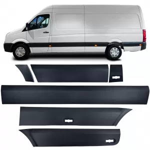 Bumper strip set left for VW Crafter 30-50 2E 2006-2016 long