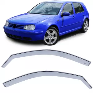 Wind deflector rain guard wind protection clear for VW Golf 4 97-06 5-door