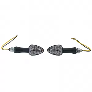 Motorcycle LED Mini Indicator ELEGANT Custom Mini Indicator Black with E-Mark