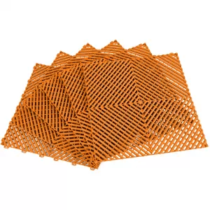 RAMROXX Performance floor tile garage floor Floor orange 40x40cm 6 pieces 0.96sqm