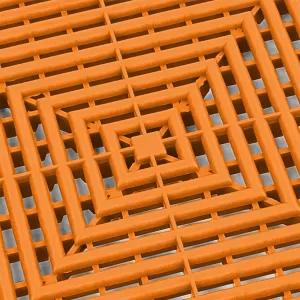 RAMROXX Performance floor tile garage floor Floor orange 40x40cm 6 pieces 0.96sqm
