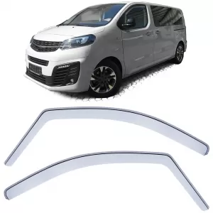 Wind deflector rain guard wind protection clear for Vivaro Zafira Life from 19