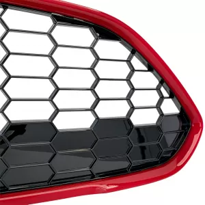 Radiator Grille Set ST Honeycomb Design Red Black Gloss for Ford Fiesta 2013–2017