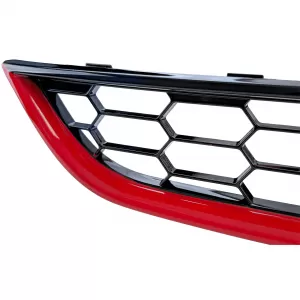 Radiator Grille Set ST Honeycomb Design Red Black Gloss for Ford Fiesta 2013–2017