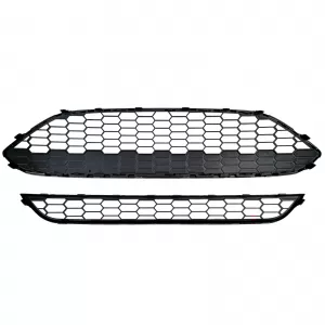 Radiator Grille Set ST Honeycomb Design Red Black Gloss for Ford Fiesta 2013–2017
