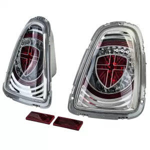 Fari posteriori a LED Edizione Speciale Cromo adatti per Mini One Cooper R56 2010-2014-image-6208735