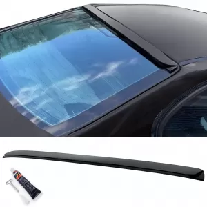 Roof spoiler rear window trim black matte for 3 Series BMW E46 sedan 98-05