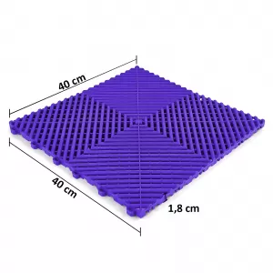 Placă de pardoseală RAMROXX Performance pentru garaj, violet, 40x40cm, 6 bucăți, 0.96mp-image-6208846