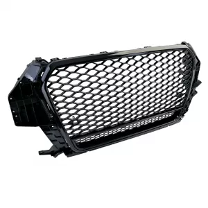 Griglia sportiva a nido d'ape nera lucida adatta per Audi Q3 8U pre-facelift 11-15-image-6208928