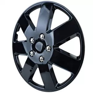 Tenzo-R XIII hubcaps 16 inch black gloss set of 4 wheel covers for steel rims