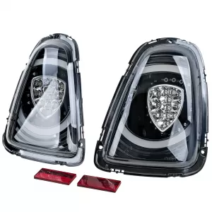 Fari posteriori a LED design speciale neri, adatti per Mini One Cooper R56 2010-2014-image-6208958