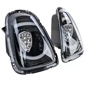 Fari posteriori a LED design speciale neri, adatti per Mini One Cooper R56 2010-2014-image-6208960