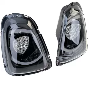 Fari posteriori a LED design speciale neri, adatti per Mini One Cooper R56 2010-2014-image-6208962