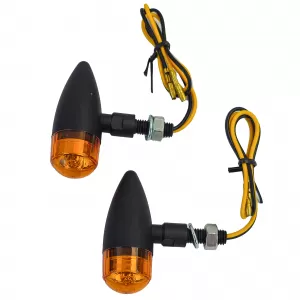 Universal halogen indicator set TEAR DROP with yellow glass with E-mark