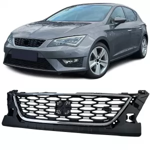 Sport upgrade grille with chrome frame fits Seat Leon FR 5F 2012-2016