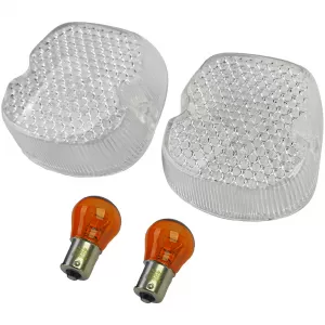 Motorcycle indicator lens white for Honda CB 250 400 450 FT 500 MTX 200 XL 500 S XL