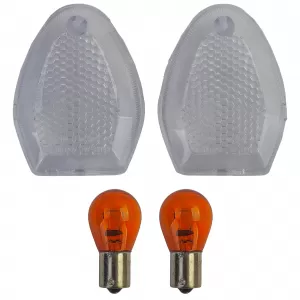 Motorcycle Indicator Lenses White for Suzuki DL V-Strom GSF GSR GSX F S