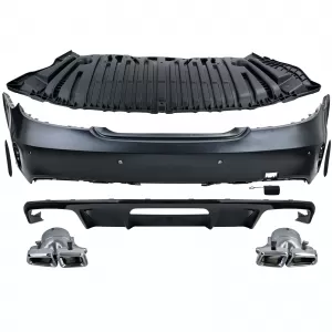 Kit carrozzeria sportivo paraurti griglia diffusore adatto per Mercedes CLS C218 W218 2011-2018-image-6209122