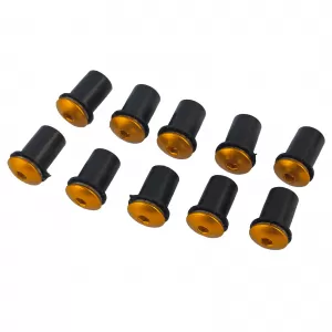 Motorcycle Windshield Screws Fairing Screen Screw Set Aluminum M5 Gold