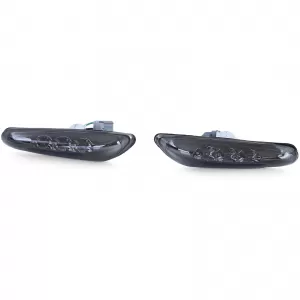 LED side indicators black smoke suitable for BMW E46 E60 E61 X3 E83