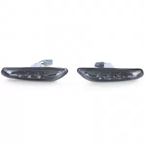 LED side indicators black smoke suitable for BMW E46 E60 E61 X3 E83