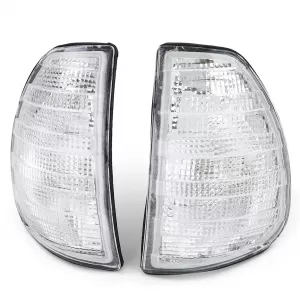 White Indicator Set Left Right for Mercedes W123 C123 S123 76-85