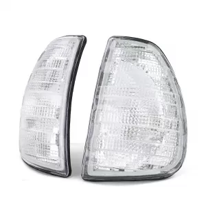 White Indicator Set Left Right for Mercedes W123 C123 S123 76-85