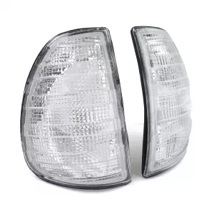 White Indicator Set Left Right for Mercedes W123 C123 S123 76-85
