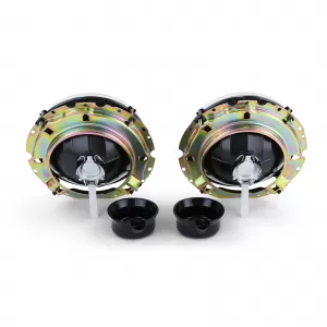 Clear glass headlights H4 chrome for VW Caddy I 82-92 + Jetta I 79-84