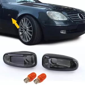 Clear glass side indicators black smoke Mercedes W210 SLK R170 Sprinter Vito