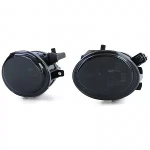 Clear glass fog lights black smoke fits for BMW E39 E46 with M bumper