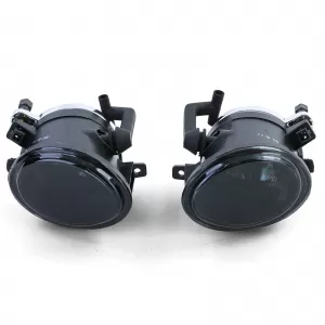 Clear glass fog lights black smoke fits for BMW E39 E46 with M bumper