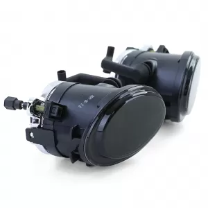 Clear glass fog lights black smoke fits for BMW E39 E46 with M bumper