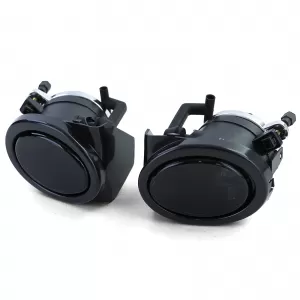 Clear glass fog lights black smoke fits for BMW E39 E46 with M bumper