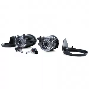 Clear glass fog lights black smoke fits for BMW E39 E46 with M bumper