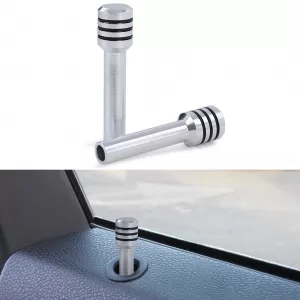 Aluminum polished door pins pair suitable for BMW 3 Series E36 90-96 E30 83-90