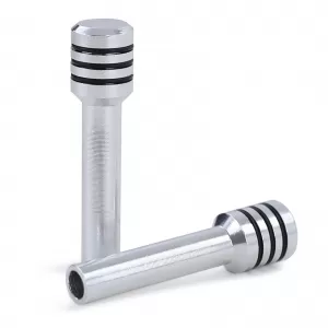 Aluminum polished door pins pair suitable for BMW 3 Series E36 90-96 E30 83-90
